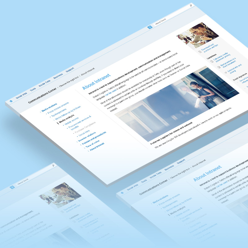Intranet and content distribution system