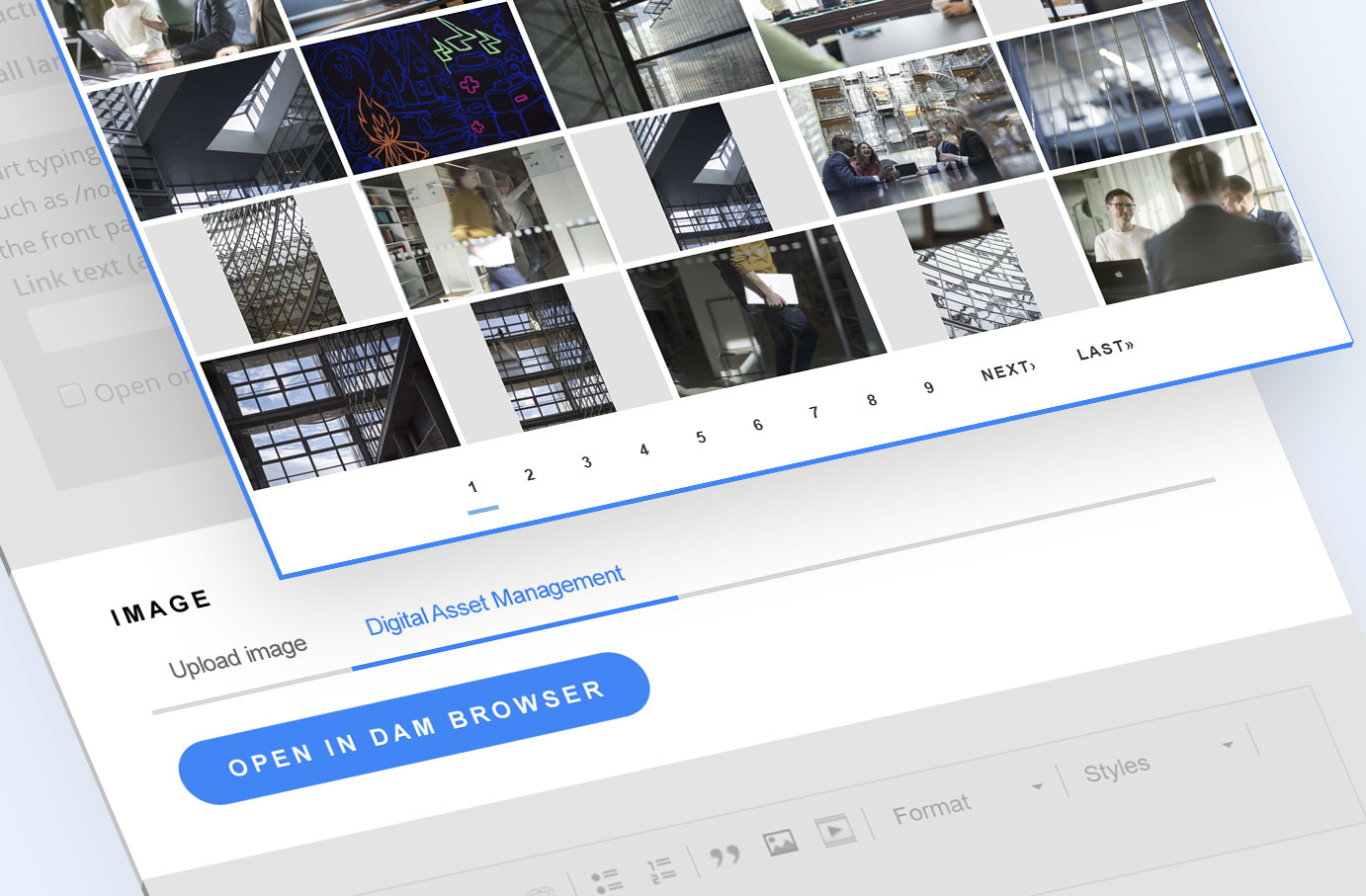 Integrated DAM client